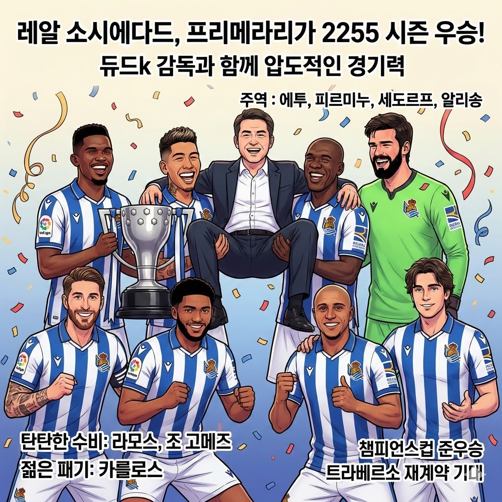[2255] 레알 소시에다드, 압도적 ';프리메라'; 제패!